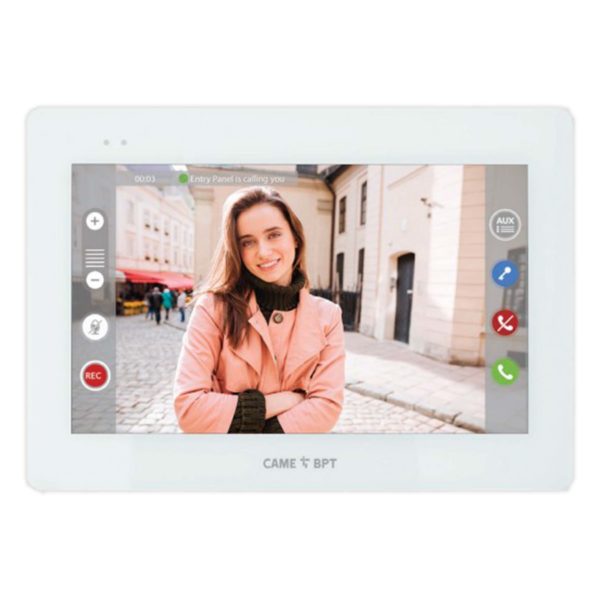 Station d'appartement vidéo mains libres, écran LCD couleur tactile dimension 7"